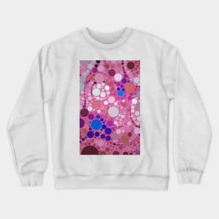 Colorful & Pink Multicolored Polka Dots Pattern Vector Design Crewneck Sweatshirt